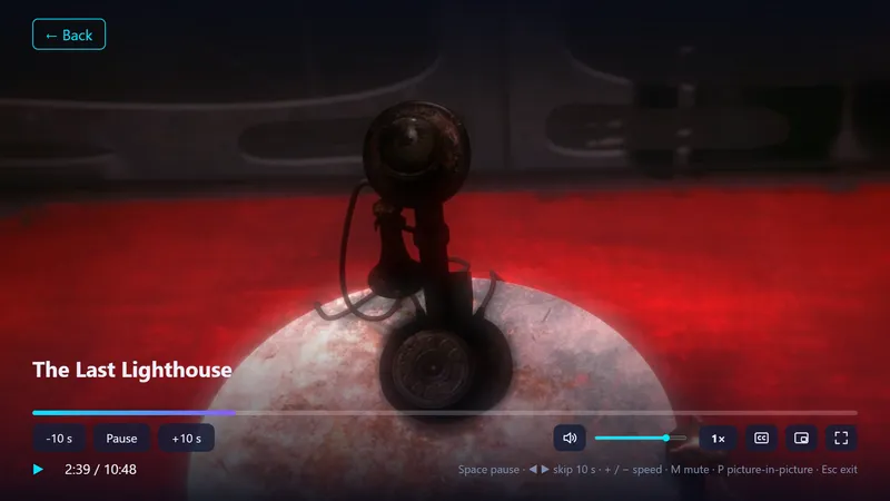 Player with all its controls